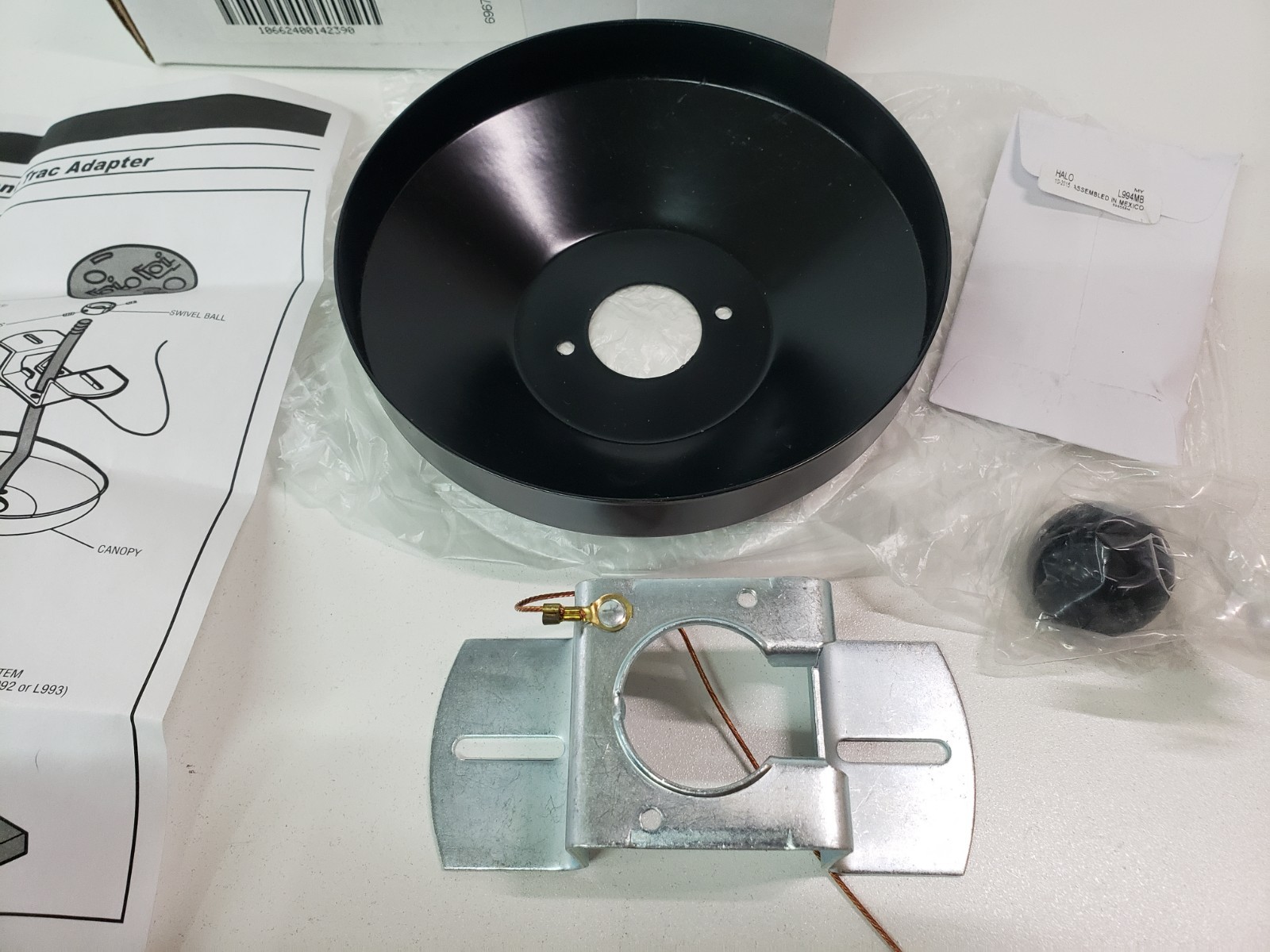 UNUSED – Cooper Halo L994MB Pendant Adapter Kit Black