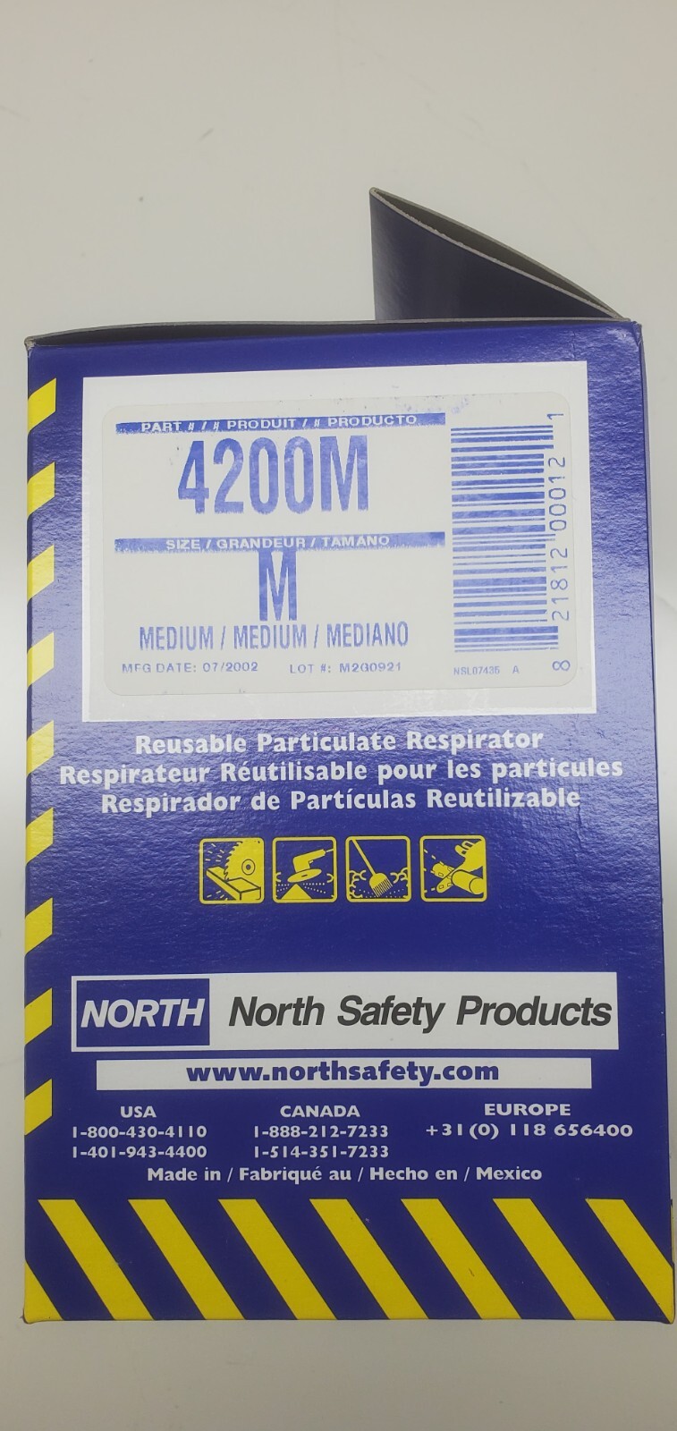 North 4200 CFR-1 Comfort Fit Reusable Respirator M Mask w 42N95 20- pcs welding