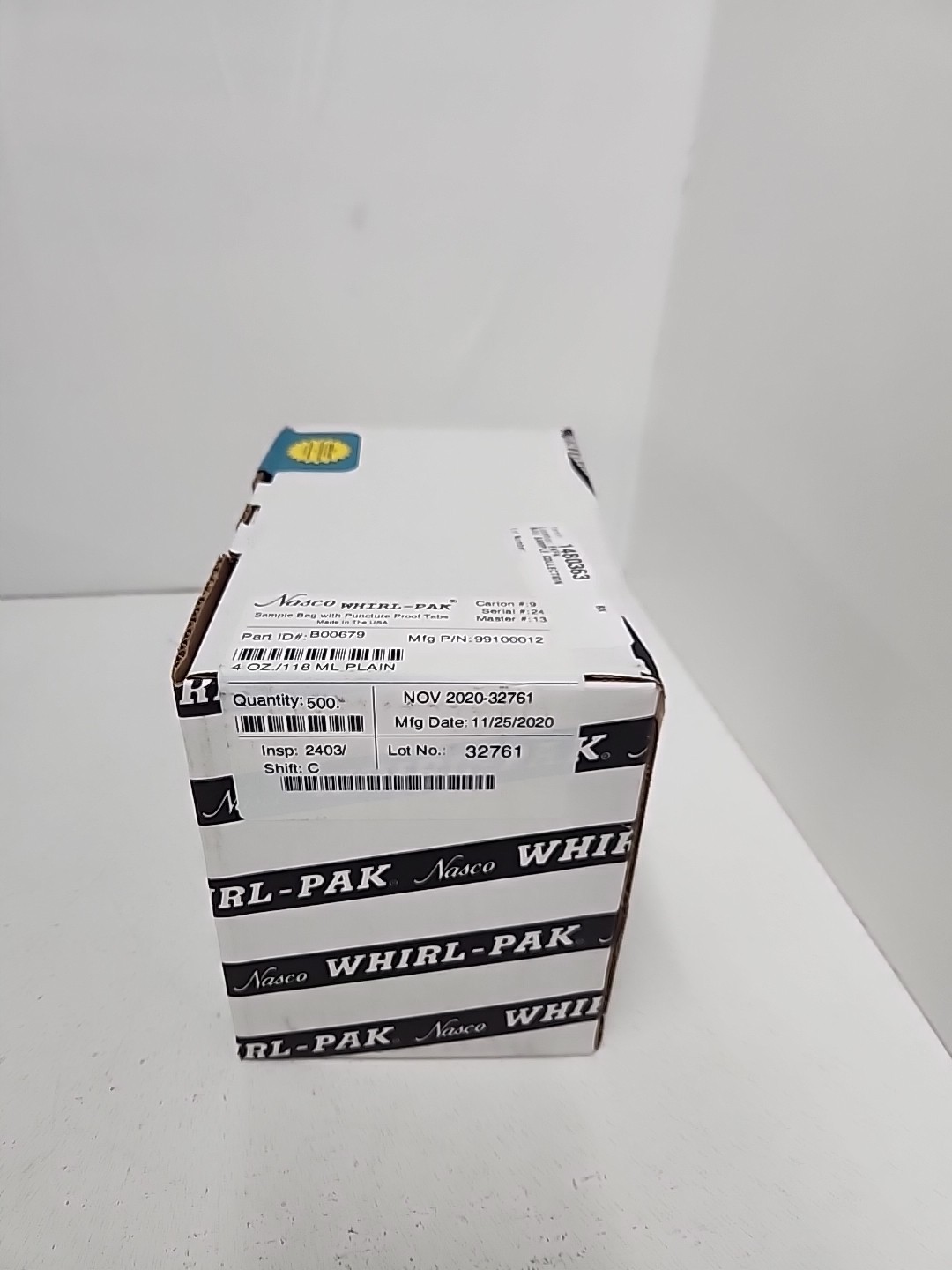 NASCO Whirl-Pak Standard Bags B00679- Box of 500 **NOS**