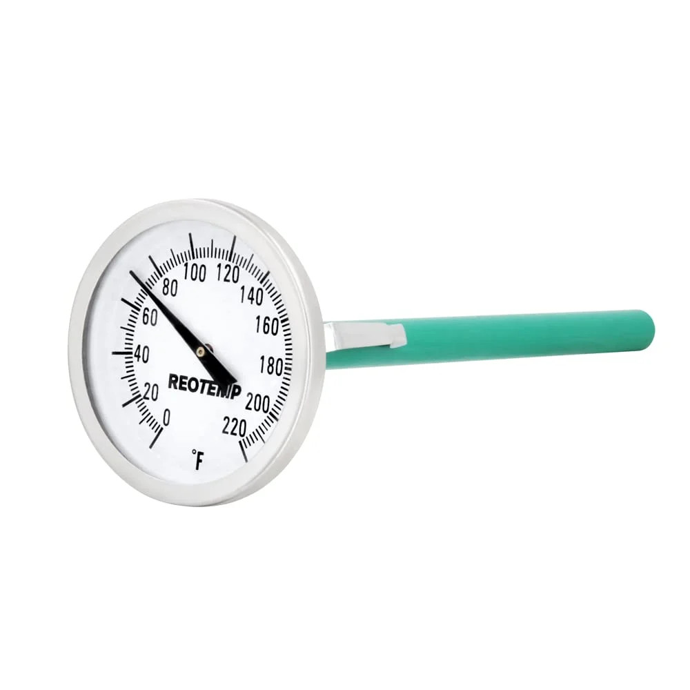 Reotemp Large Dial Easy Read Pocket Thermometer, 2″ Dial, 5″ Stem, Waterproof (0