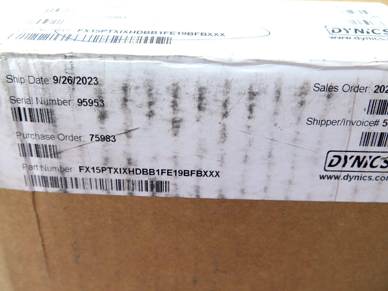 Dynics FX15PTXIXHDBB1FE19BFBXXX Touch Screen HMI Interface FACTORY SEAL