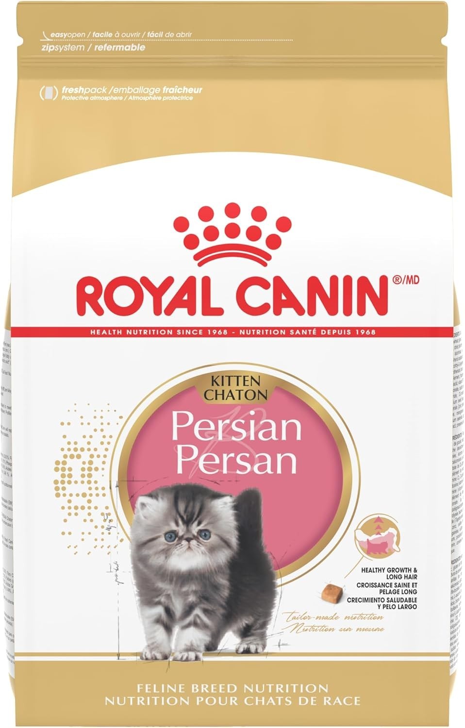 Royal Canin Feline Breed Nutrition Persian Kitten Dry Cat Food, 3 lbs