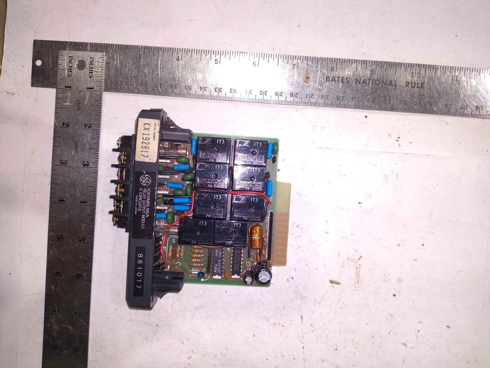GE KX192917 IC610MDL180A RELAY OUTPUT MODULE 8 CIRCUITS 861017