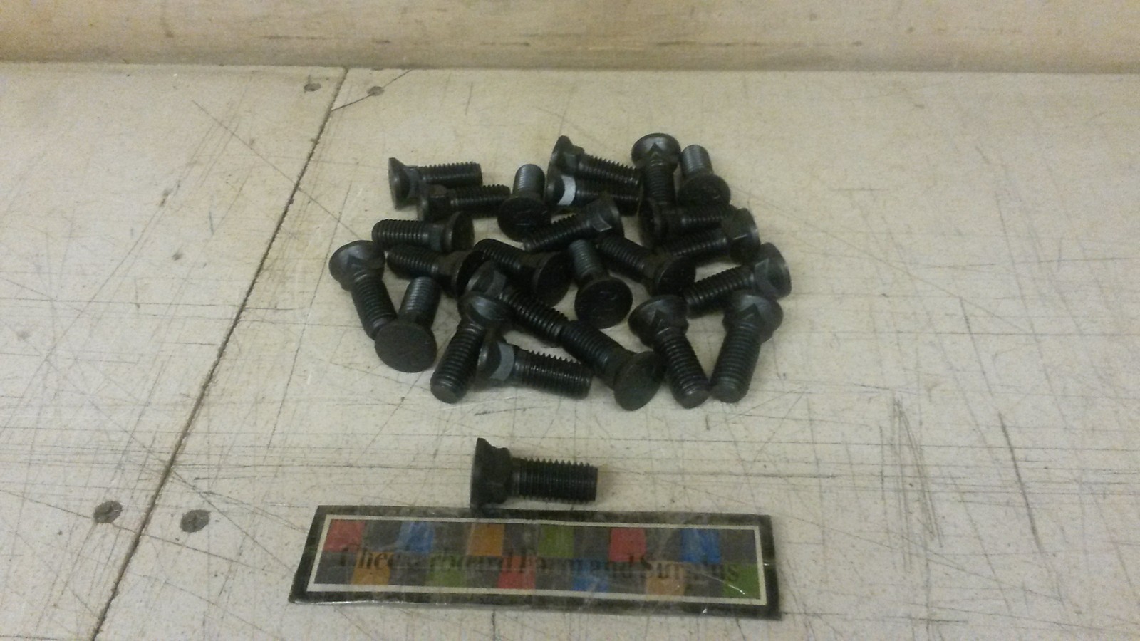 Qty-5 NOS Square Neck Plow Bolt 5/8″-11 x 1.75″ .625 UNC ND8579 4F3653 122061465