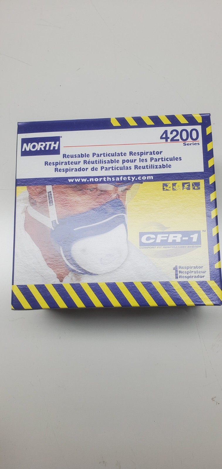 North 4200 CFR-1 Comfort Fit Reusable Respirator M Mask w 42N95 20- pcs welding