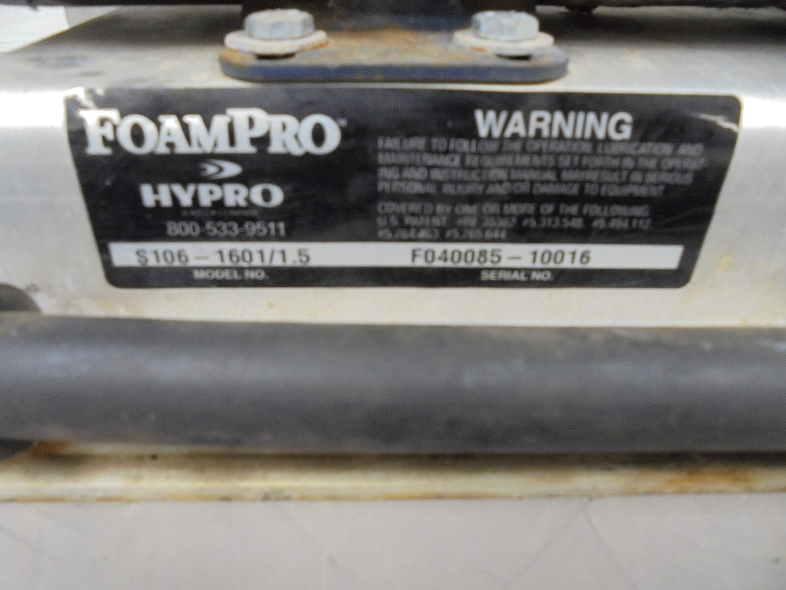 Hypro S106-1601/1.5 Class A Series Foam Injector FoamPro