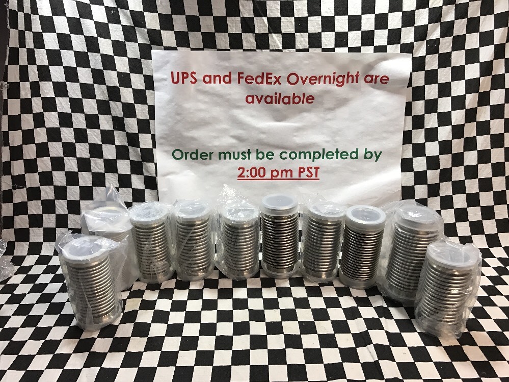 10x MDC VACUUM Flexible Hose Vacuum bellow 4″ X KF-40, NW40, RACK H #H90