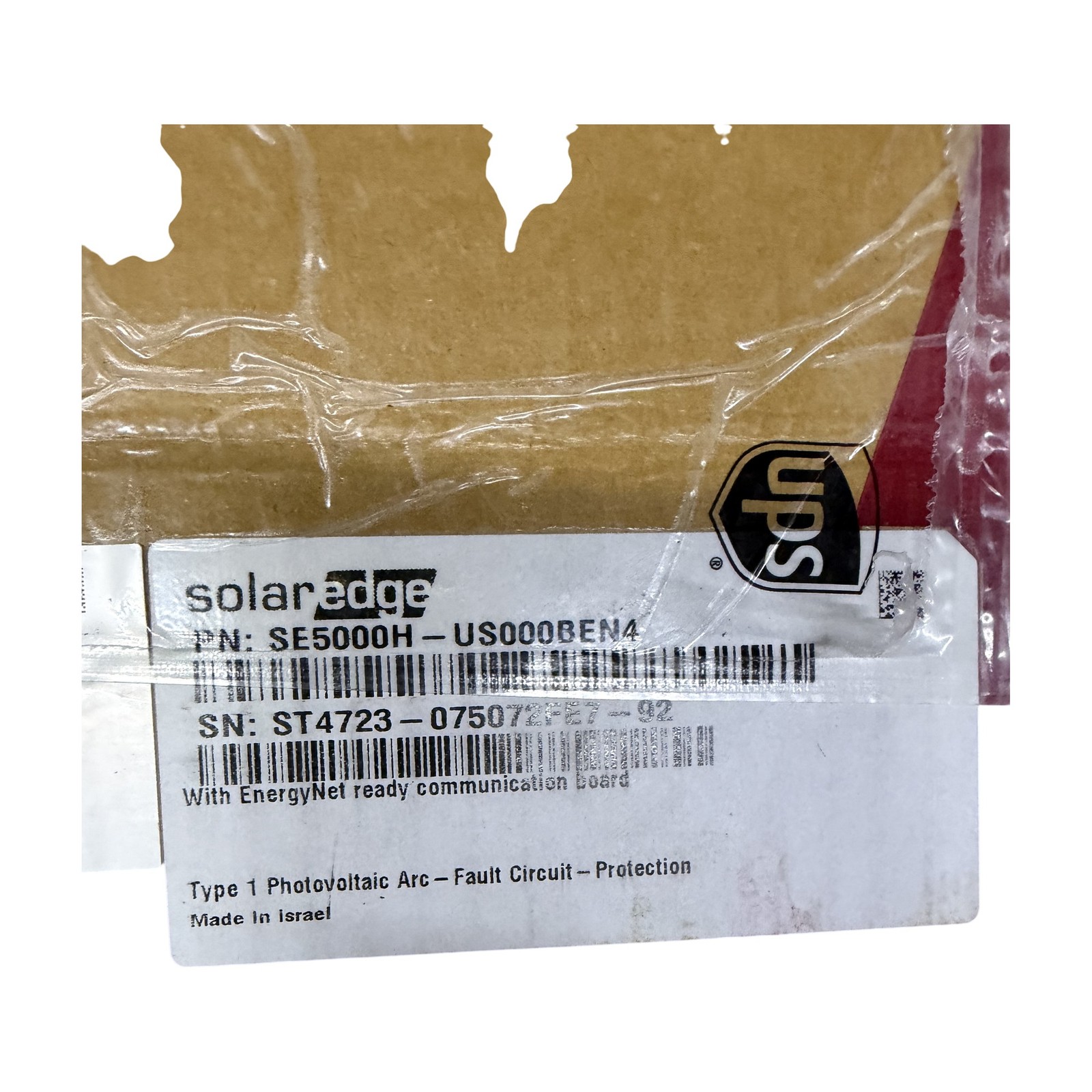 SolarEdge SE5000H-US000BEN4 5000W Single Phase HD-Wave Inverter TOP HALF ONLY