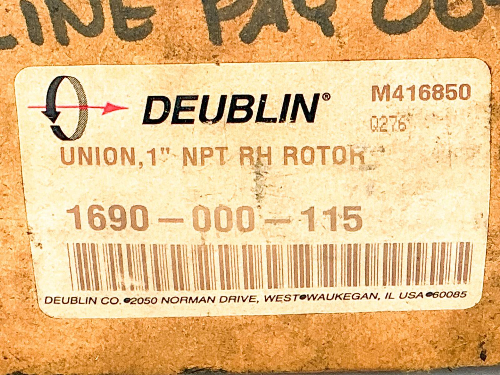 Deublin 1690-000-115 Union RH Rotor 1″ NPT