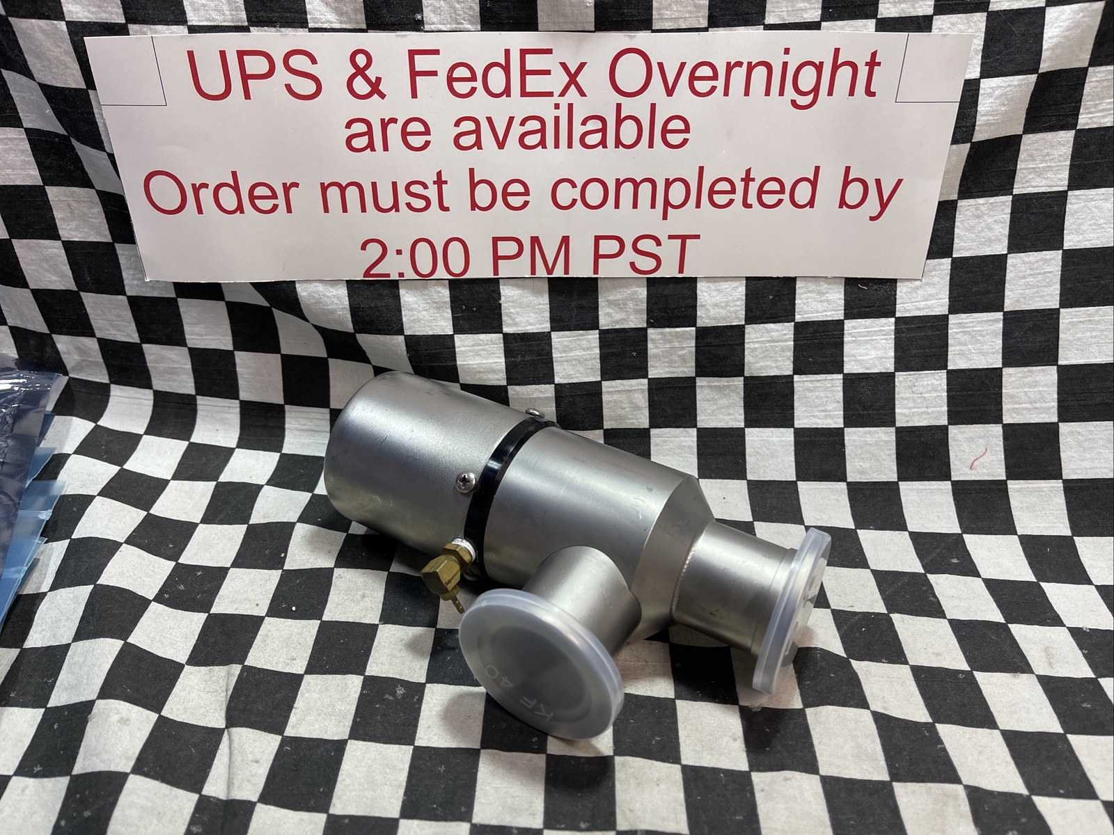 VARIAN 851-5095, 8515095, ANGLE VALVE KF-40, NW-40, QF-40, SHIPSAMEDAY