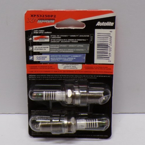 Autolite Spark Plugs XP5325DP2 VJ1 20022012 Pack of 2