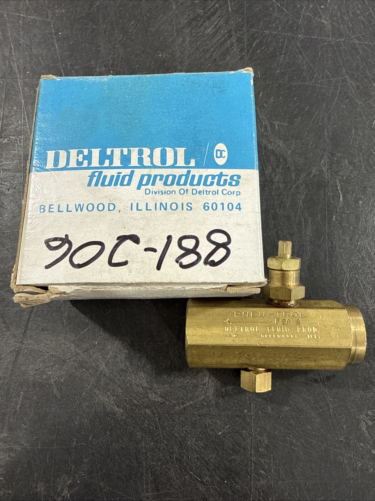 DELTROL F20B 10000-02 Flow Control Valve *NOS*