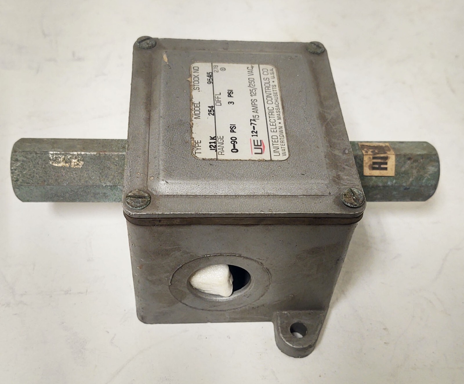🔥 United Electric UE J21K-254 J21K Mechanical 0-90 Pressure Switch