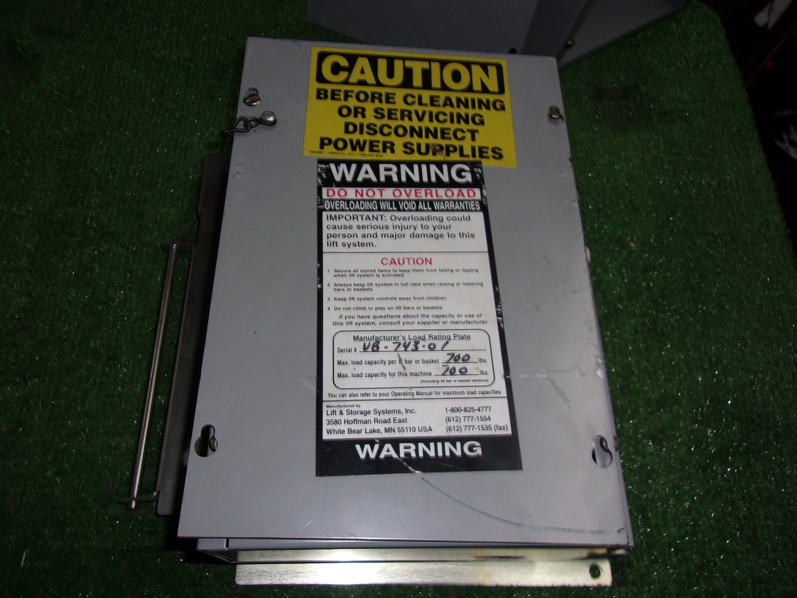 Hoffman A-SE 12x8x4NIS Enclosed Industrial Control Panel #2 *FREE SHIPPING*