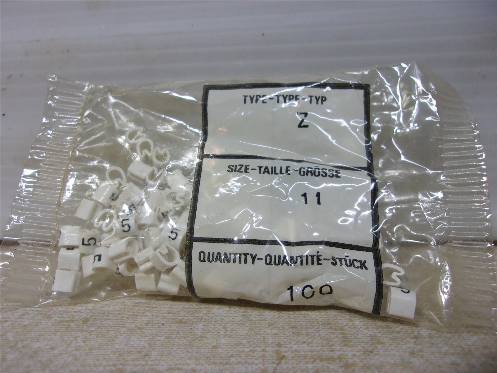 NEW Terminal Wire Marker Type Z Size 11 No. 5 Lot of 100 *FREE SHIPPING*