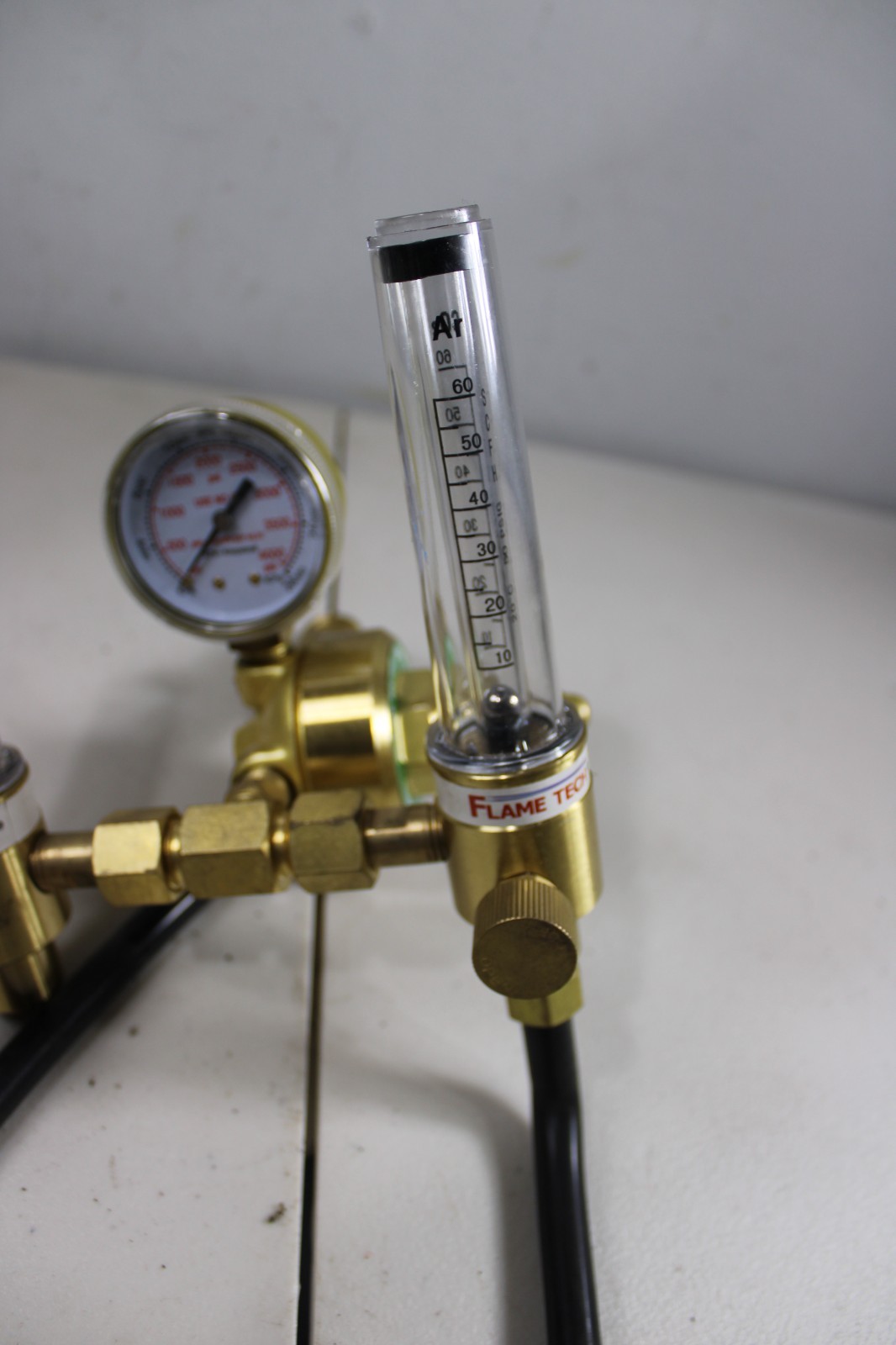 Flame Tech Dual Argon Flow Meter, 200-FL-AR-60-580, 200FLAR60580