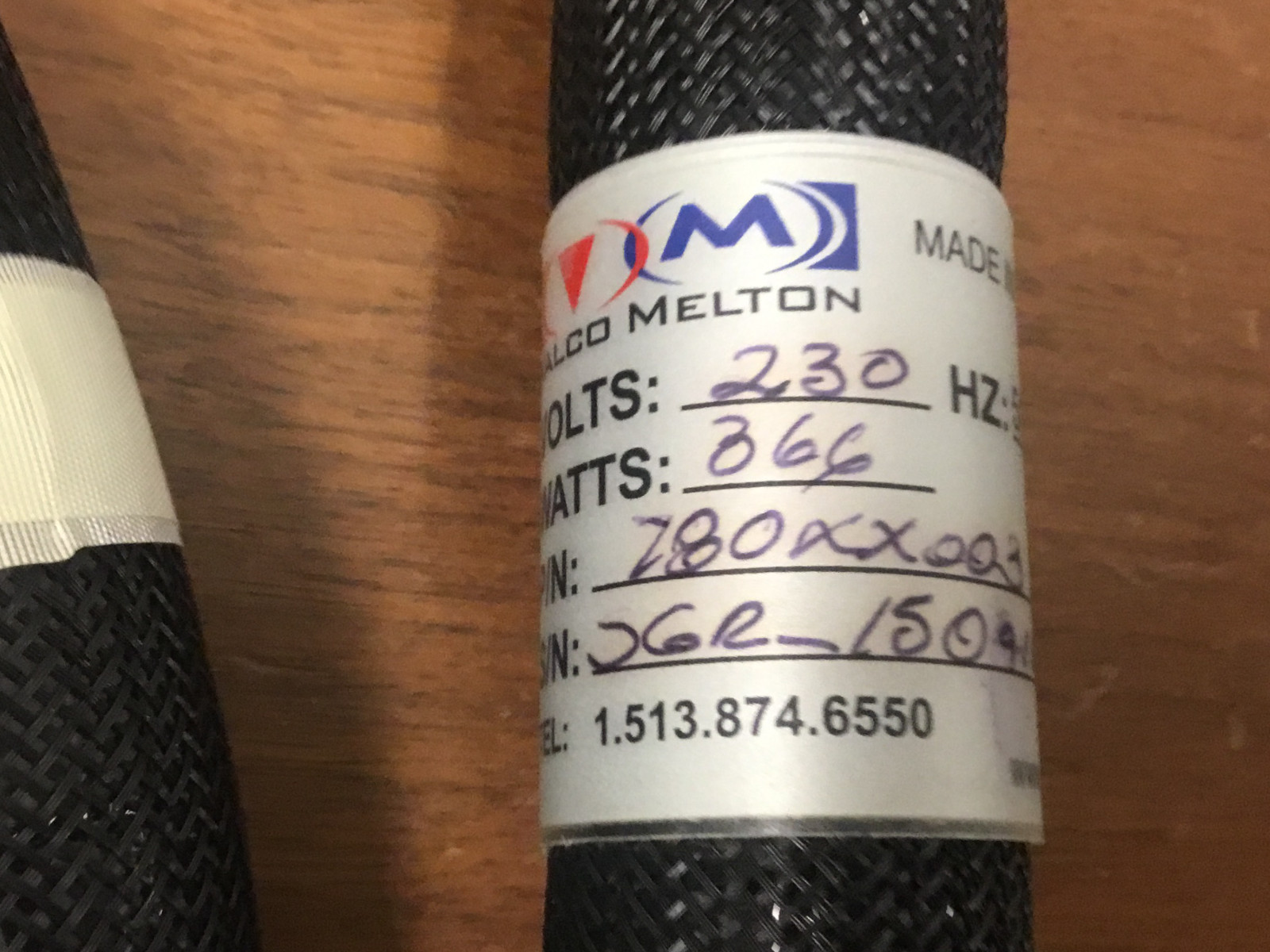 Valco Melton – P/N: 780XX003 – Hot Melt Glue Hose – NEW