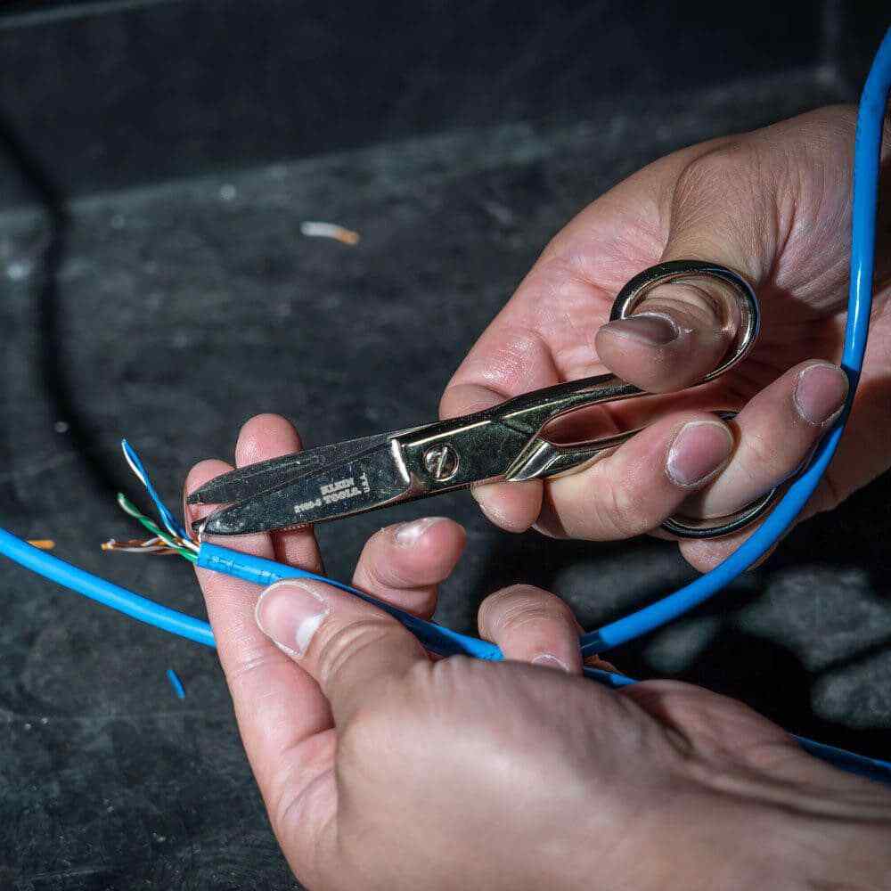 Klein Tools 2100-7 Steel Blade Electrical Scissors