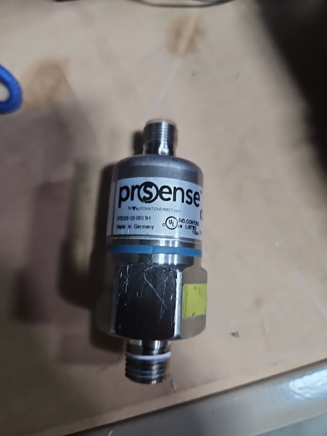 PROSENSE PTD25-10-0015H Pressure Sensor – 1/4″ NPT, 0-10v, 16-32vdc, 0-15psi