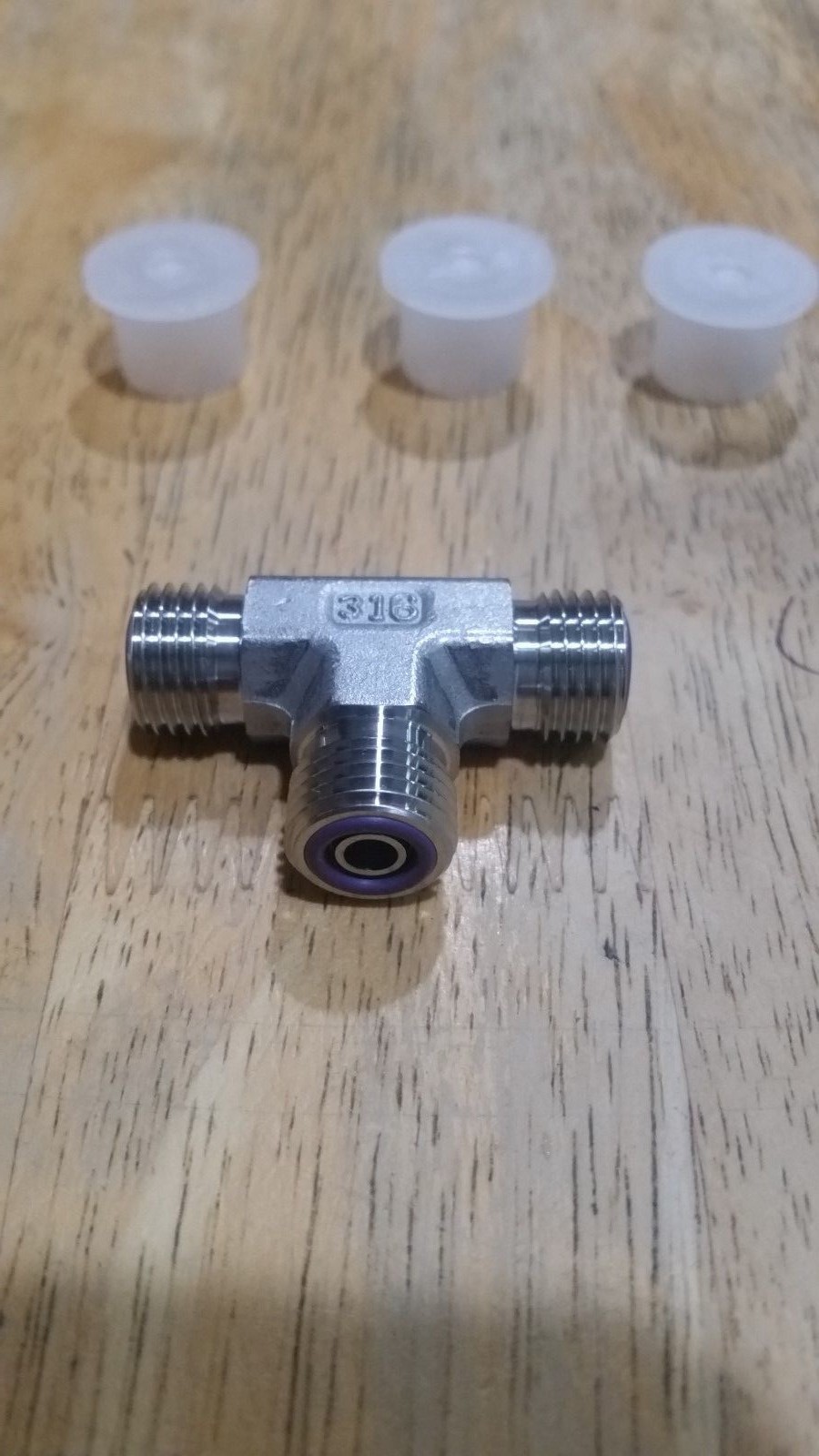 PARKER 4 JLO-SS Seal-Lok ORFS Tee JLO 316 SS 1/4″ Tube