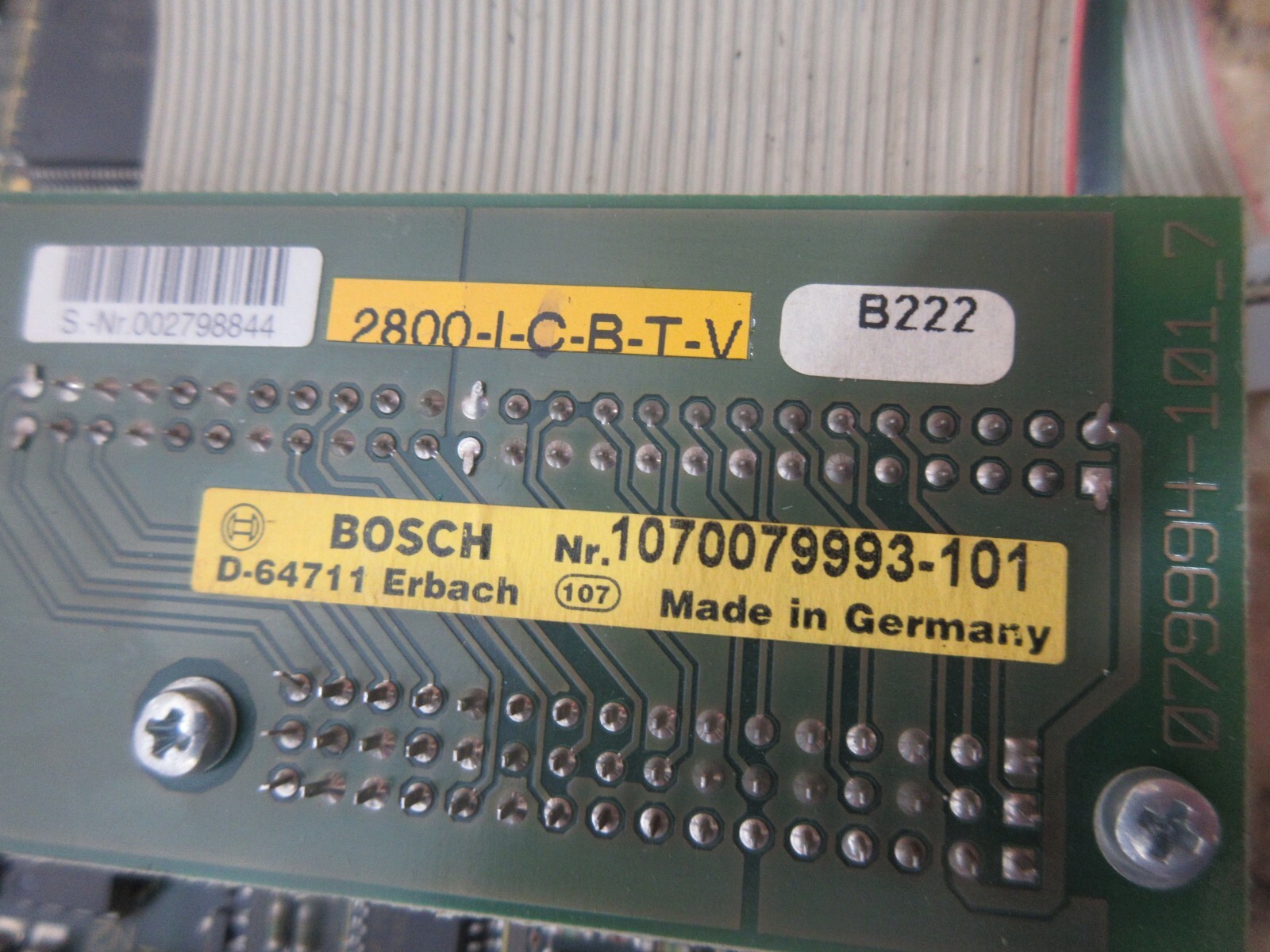 BOSCH BOARD 078804-1027 079994-101_7 2800-I-C-B-T-V 1070079999-102 EACH 1