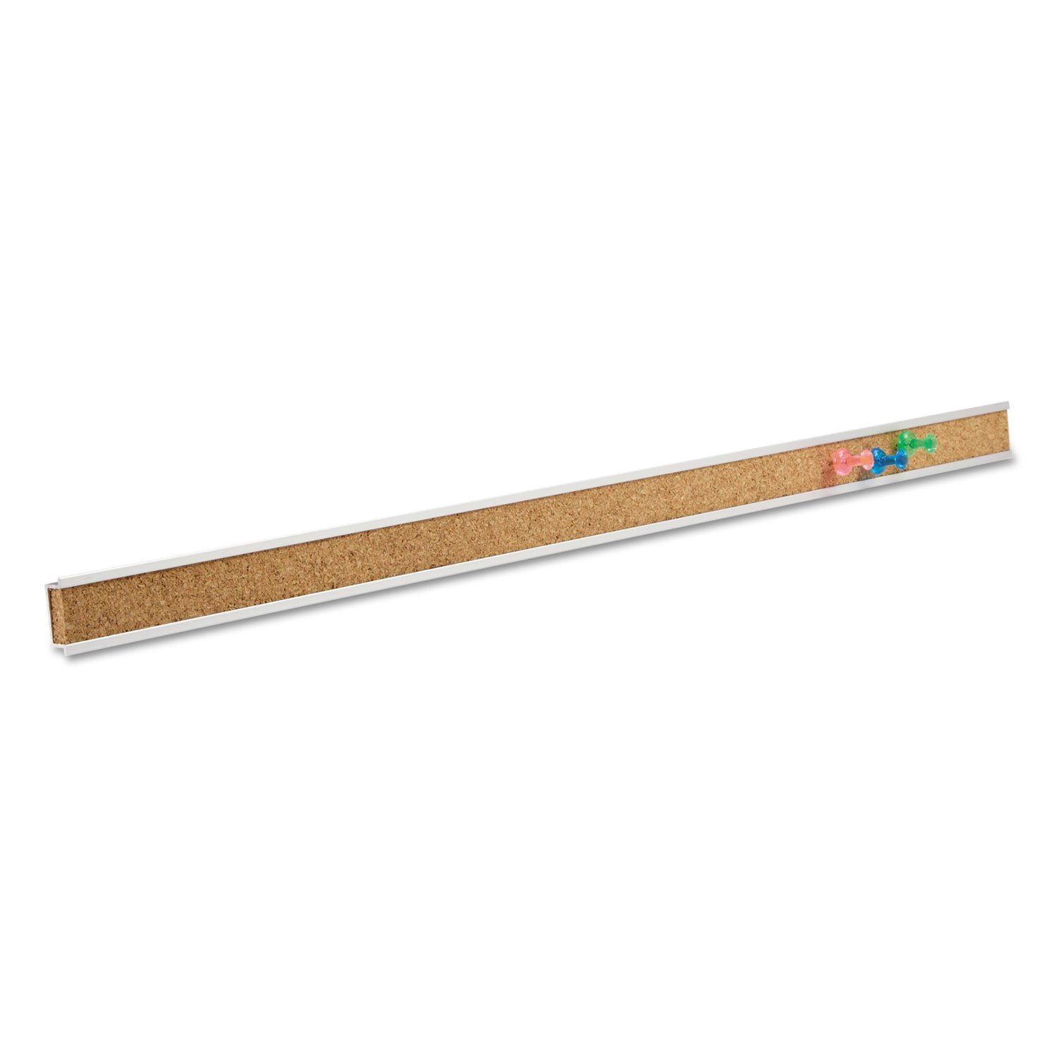 Quartet Bulletin Bar Strip Cork Board 24″ x 1″ Classroom Office Cubicle Aluminum