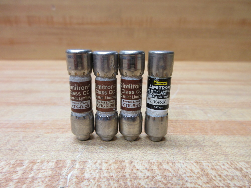 Buss KTK-R-20 Bussmann Fuse Cross Ref 4XC27 (Pack of 4)