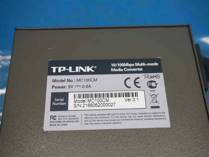 TP-Link MC100CM 10/100Mbps Multi-Mode Media Converter NEW NOB
