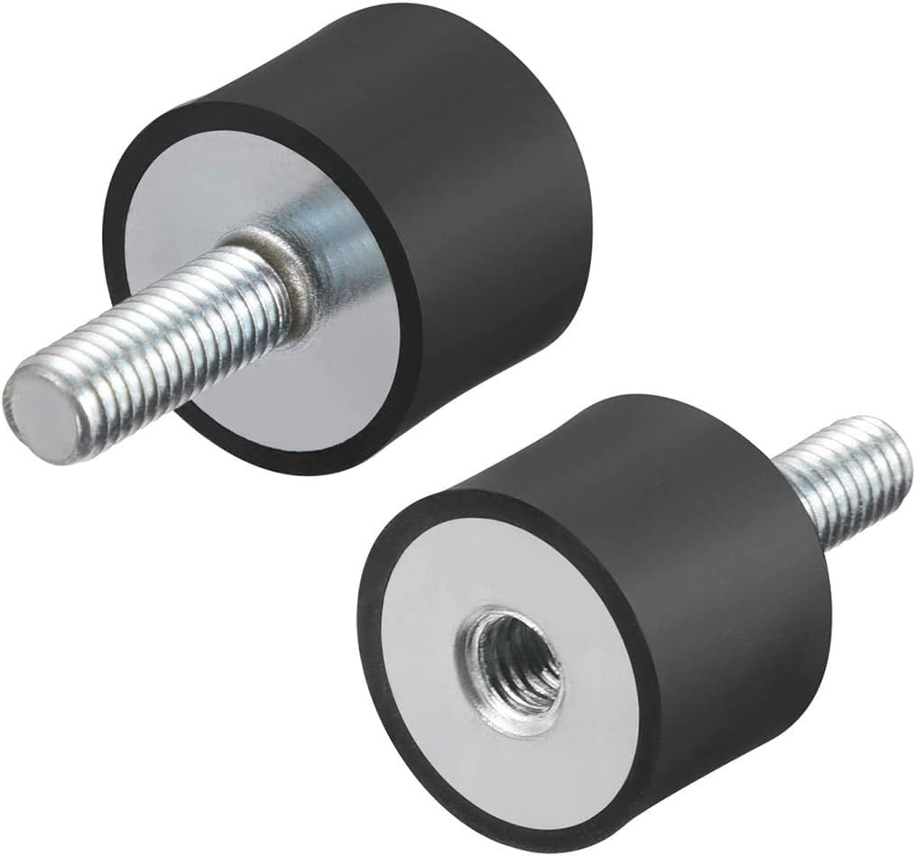 Universal M6 Rubber Mounts – 4 Pack Shock Absorbers for Automotive & Marine Use