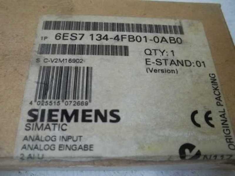 SIEMENS 6ES7 134-4FB01-0AB0 ANALOG INPUT NSMP