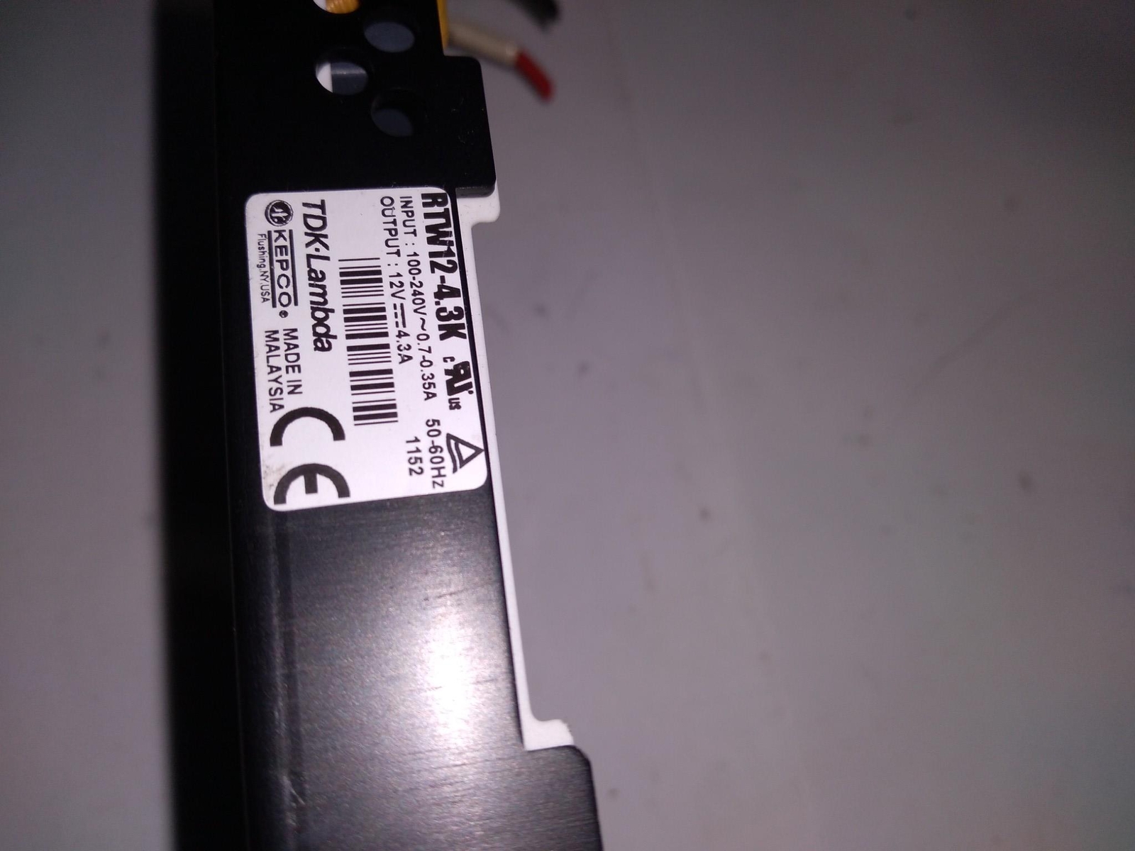 TDK-Lambda RTW12-4.3 KC Power Supply 7J4-420M04-0008-RTW12-4.3K EHFP S333