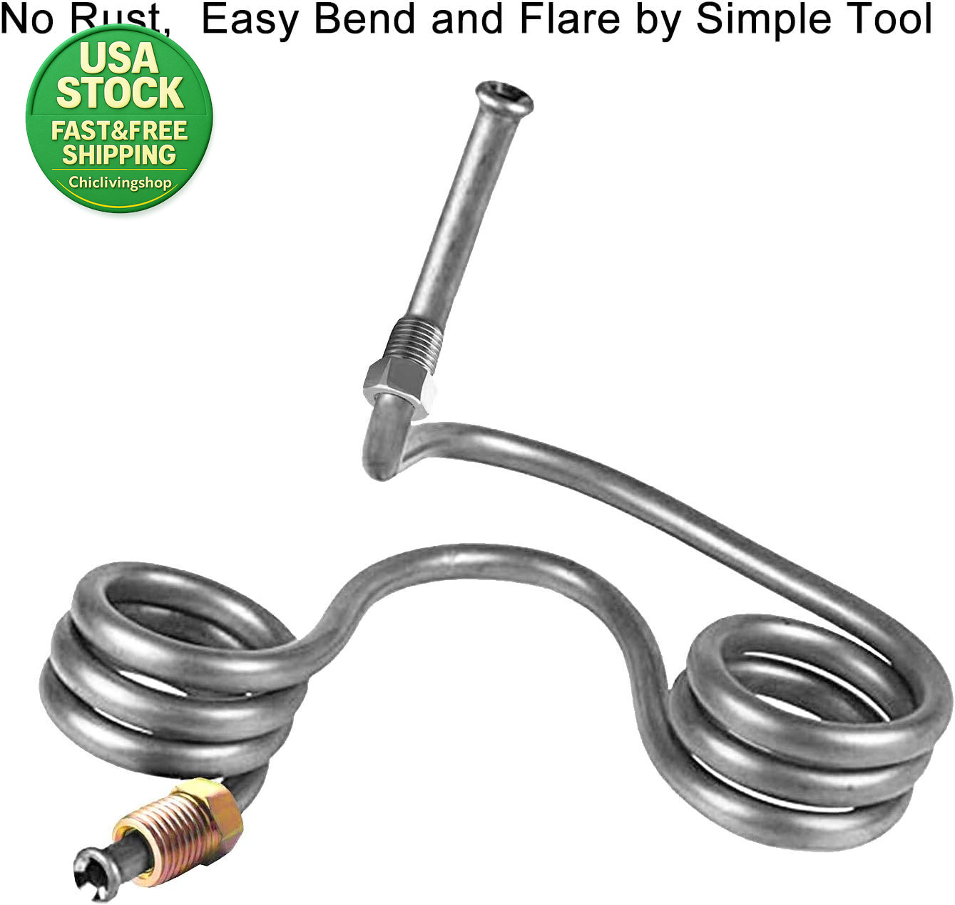 3 16 Brake Line Tubing 25 Ft Zinc Coated Rustproof Steel Replacement