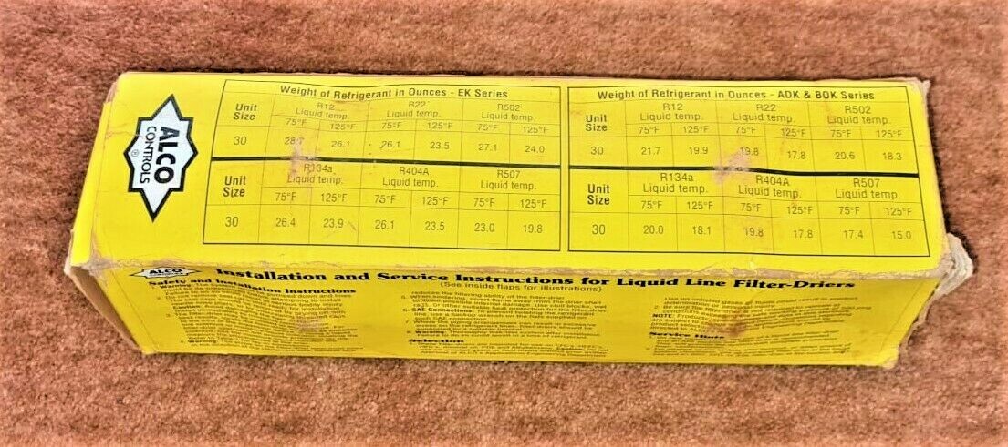 ALCO CONTROLS Liquid Line Drier 3/4″ Flare EK306
