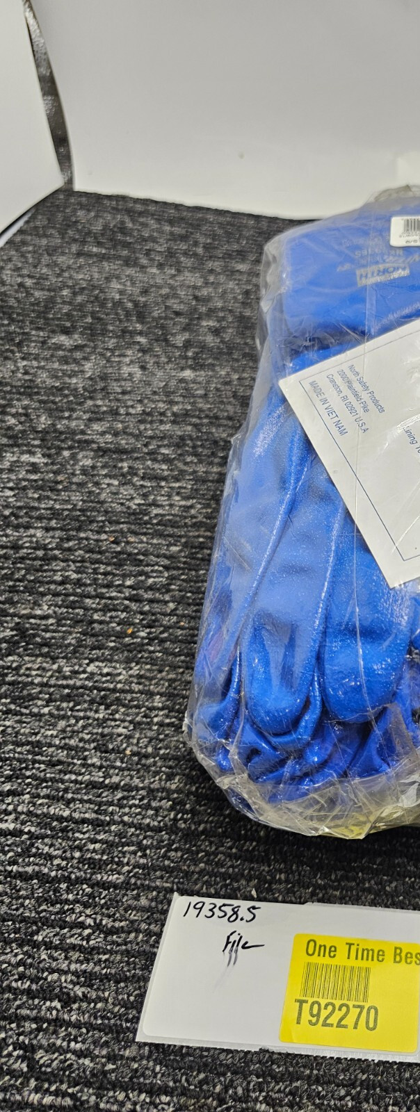 (6 PAIRS) Honeywell North NK803ES/9 Nitri-Knit Chemical Resistant Gloves Size9/L