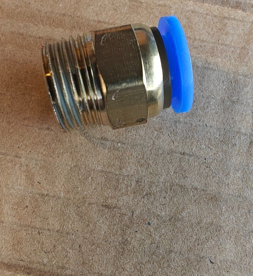 Large Lot of air fittings, sizes 6mm, 8mm, 10 mm Adapters and couplings