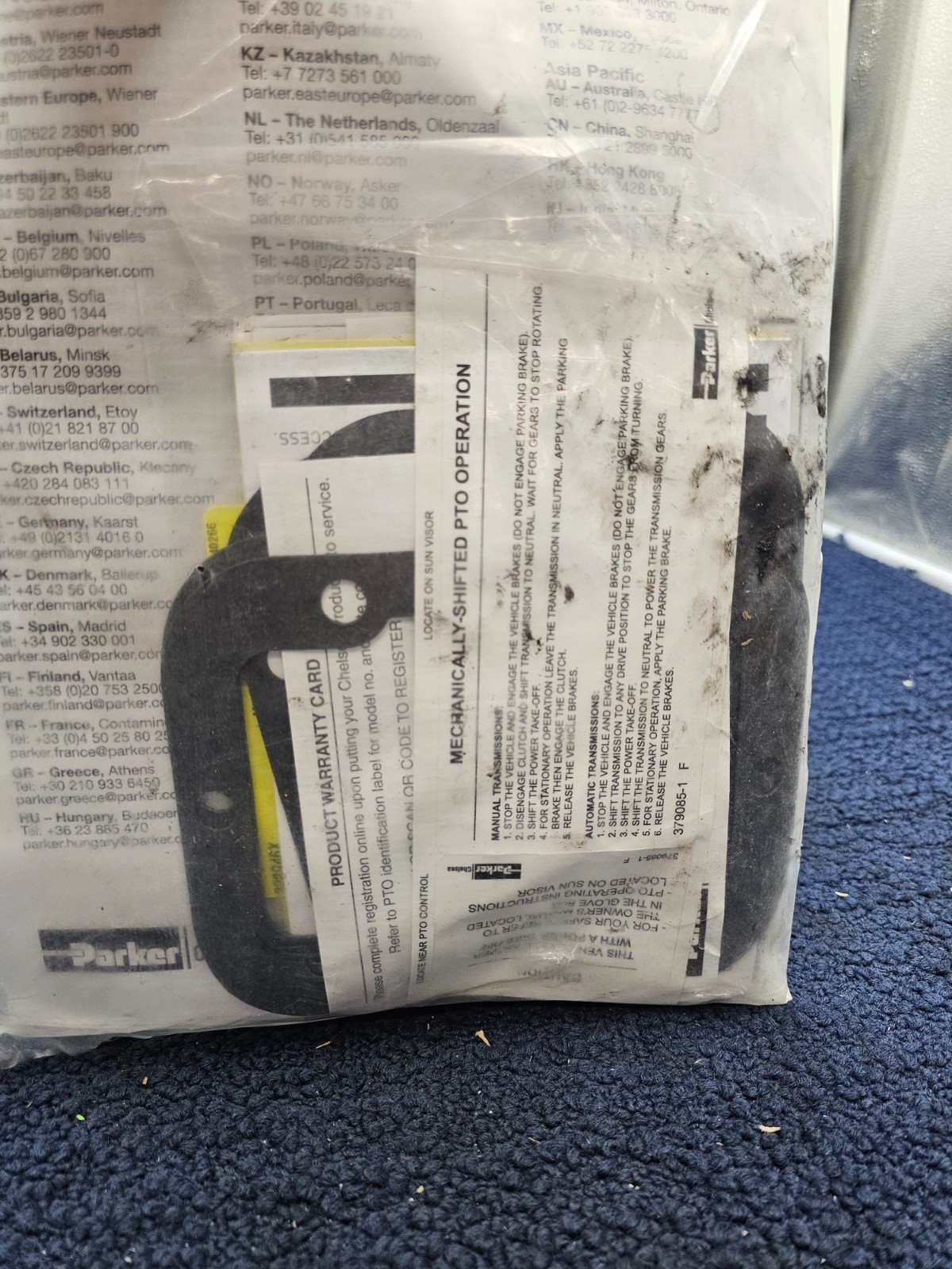 Parker Chelsea 328946X PTO Safety Caution Warning Decal Label Assembly