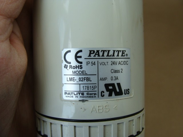 PATLITE TOWER LIGHT LME-02FBL 24VAC/DC 0.3A