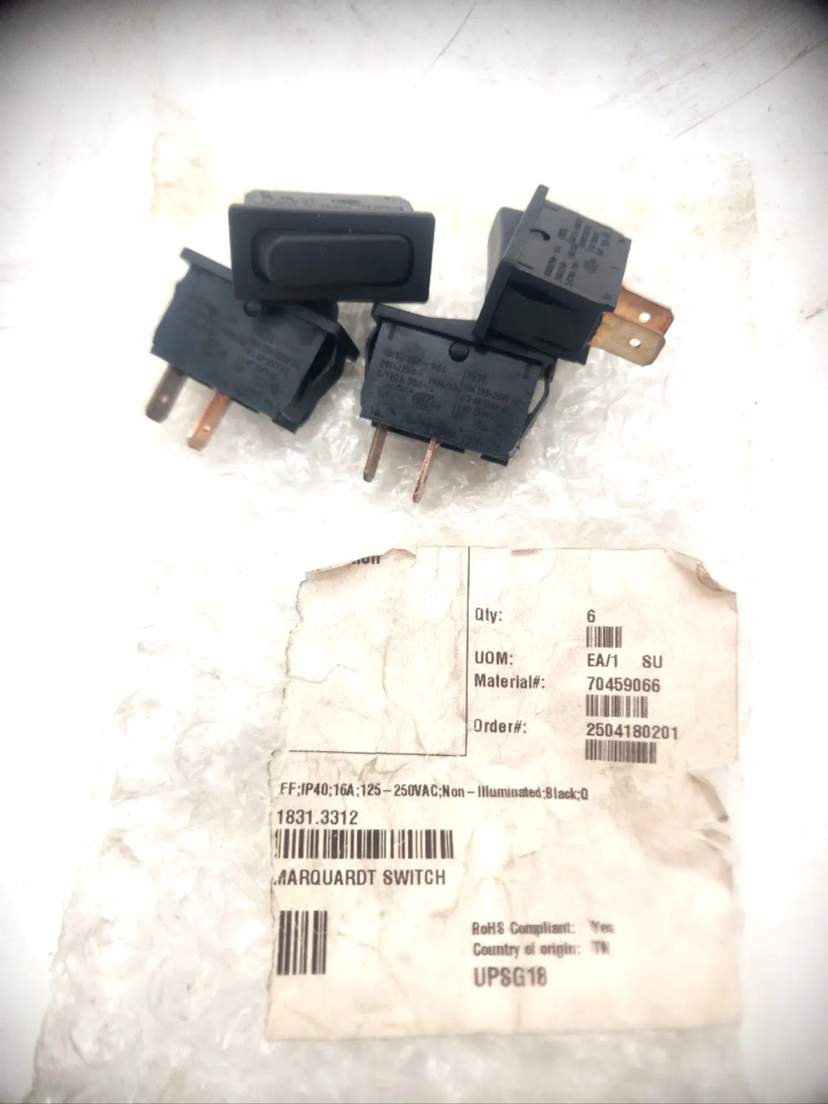 MARQUARDT 1831.3312 ROCKER SWITCH