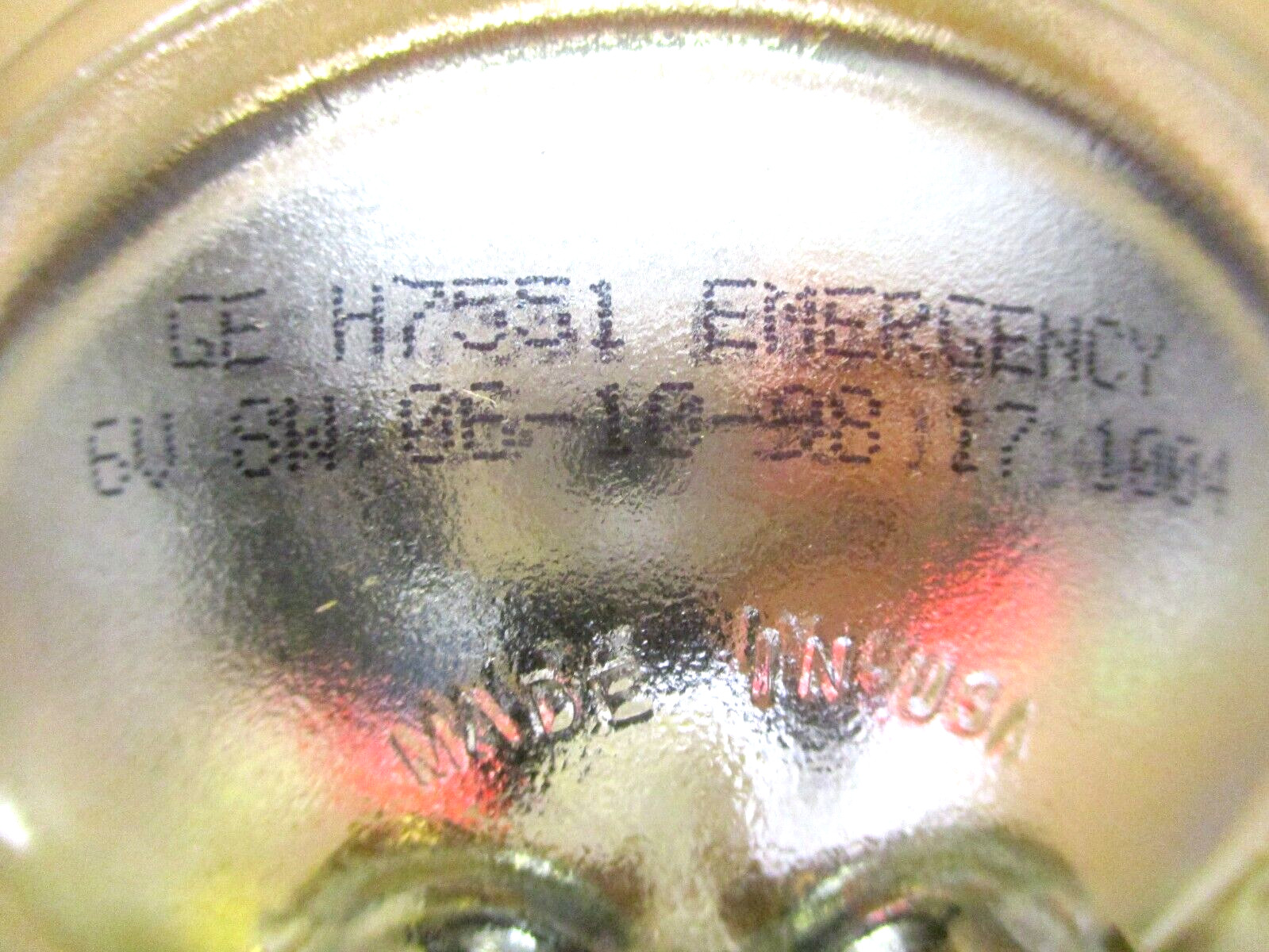 GE General Electric H7551 All Glass Sealed Beam Lamp Lot of 2 Pieces 49881HM
