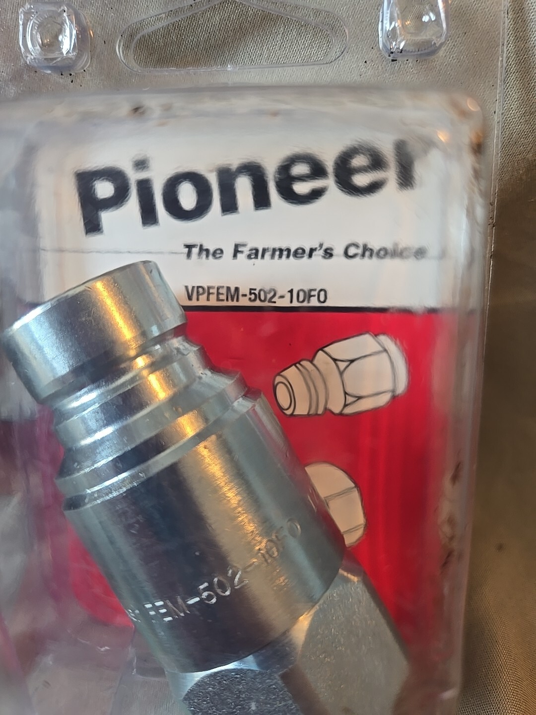 OEM Pioneer Skid Steer Nipple VPFEM-502-10F0 3625PSI 7.8″-14