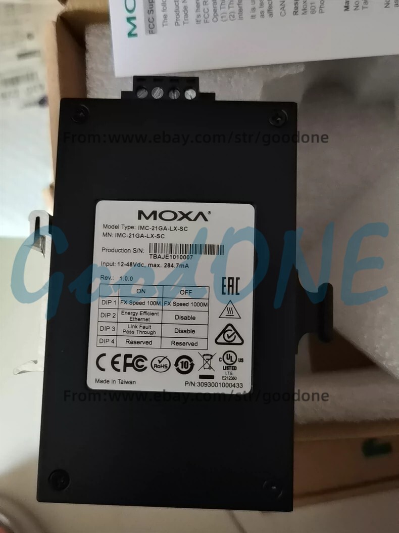 1PC NEW MOXA IMC-21GA-LX-SC-T Single-Mode Gigabit Wide-Temperature Transceiver