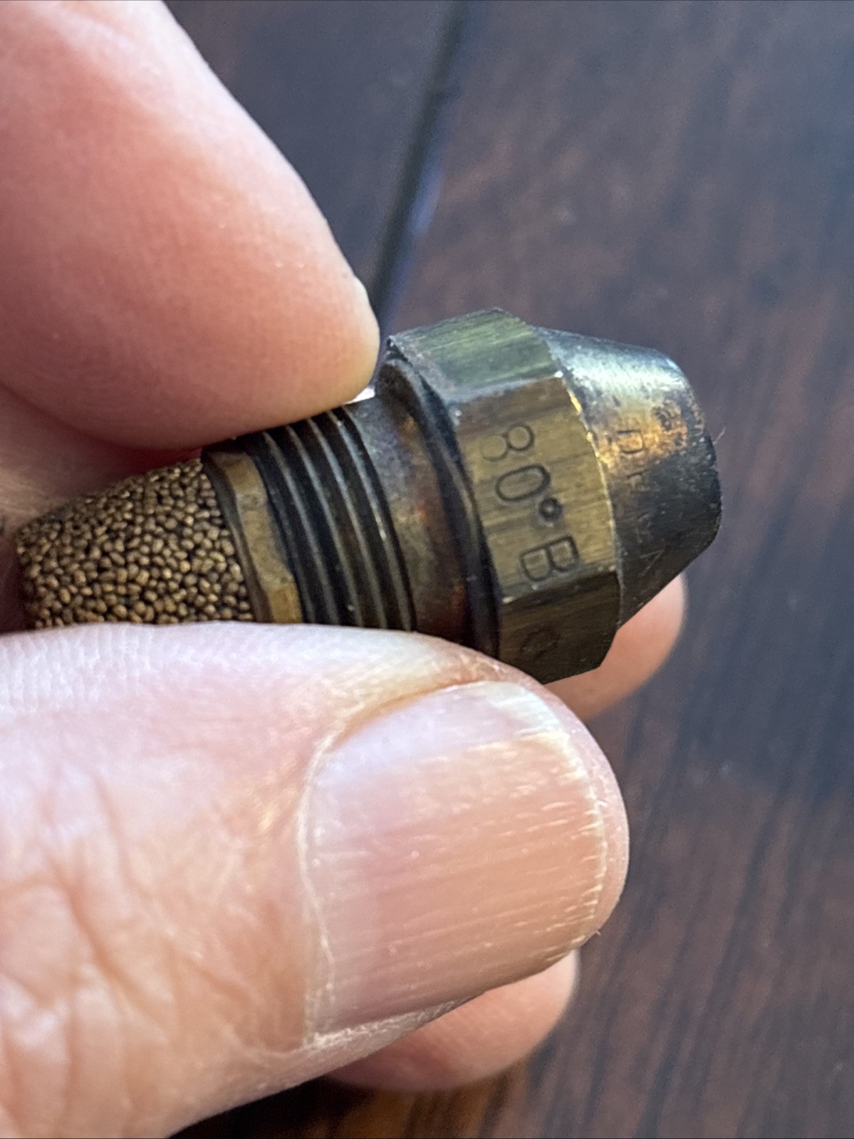 Delavan BRASS FITTING WITH FILTER 1.50 80 Degree B. B86