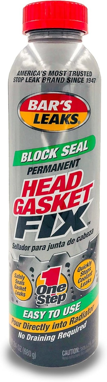 Quick One-Step Blown Head Gasket Fix by Bar’s Leaks – 16oz Solution Made in USA