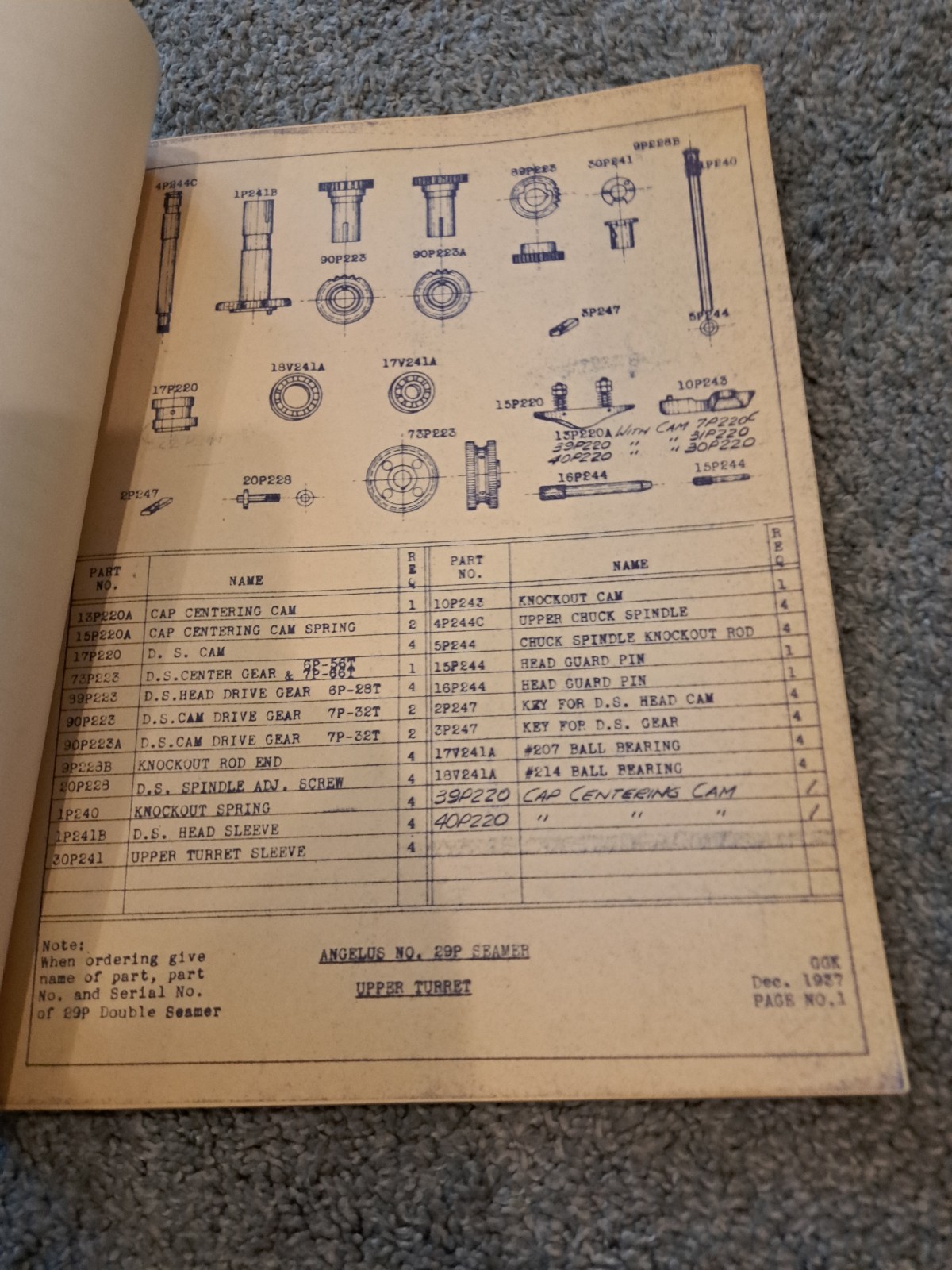 The Angelus No. 29P Four Spindle Closing Machine Angelus Sanitary Can Machine Co