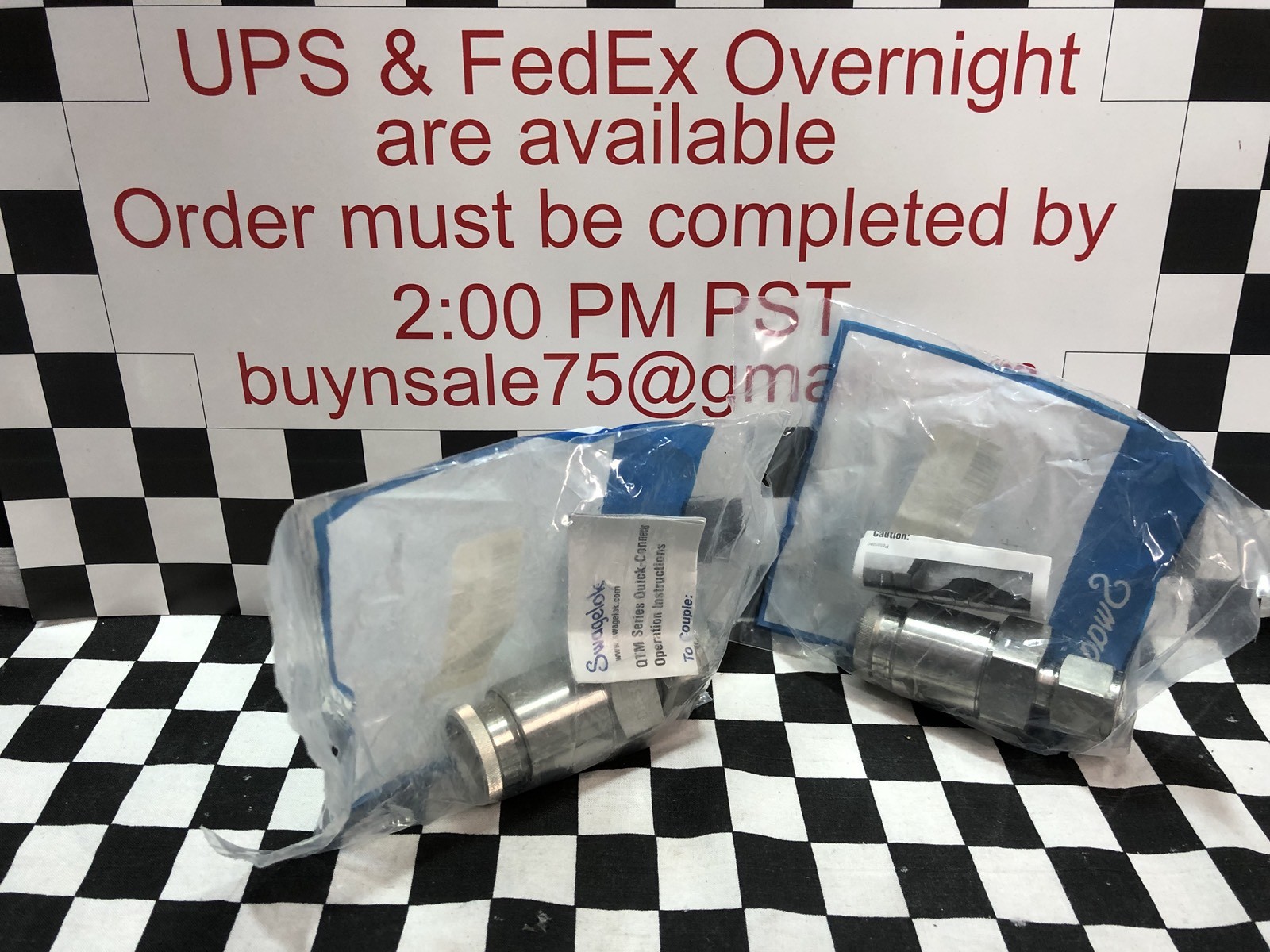 SWAGELOK SS-QTM8-D-810, Quick Connect STEM 1/2″, Lot Of 2 , SHIPSAMEDAY#1373D4