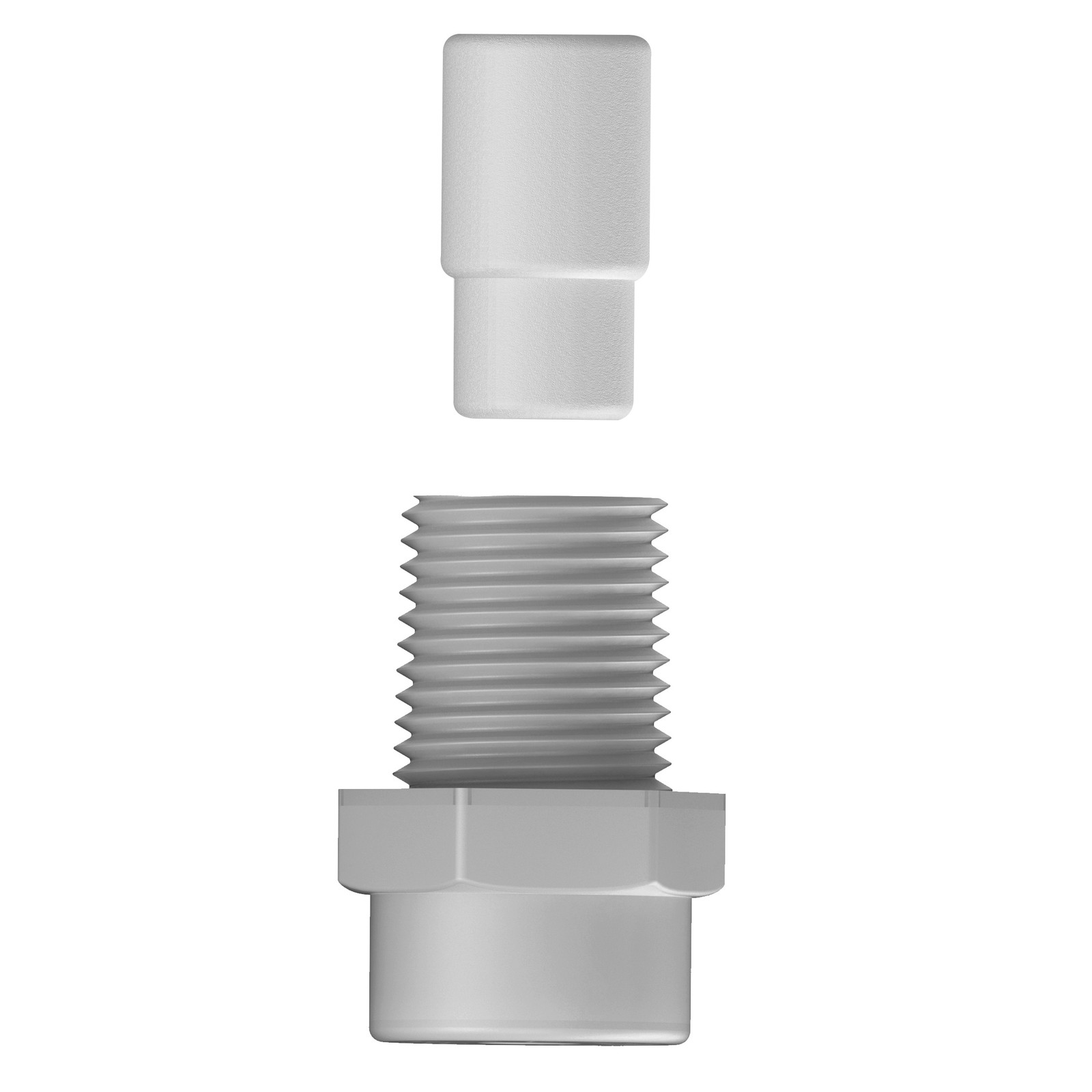 Tefen Plastic Fog Nozzle With Poly Filter Grey 1/8″ NPT 1 GPH 10 Pack