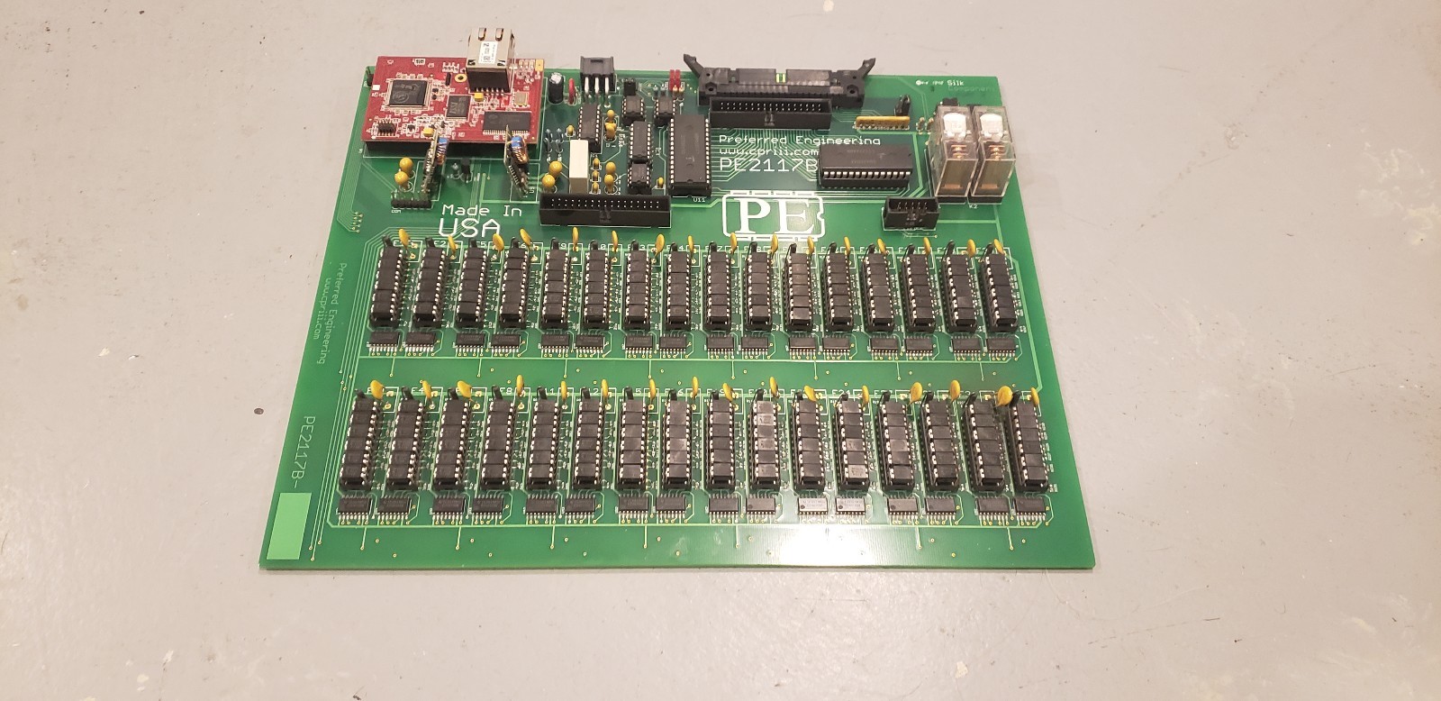 PERFERRED ENGINEERING PE2117B SILK COMPONENT BOARD PE LAYER 2