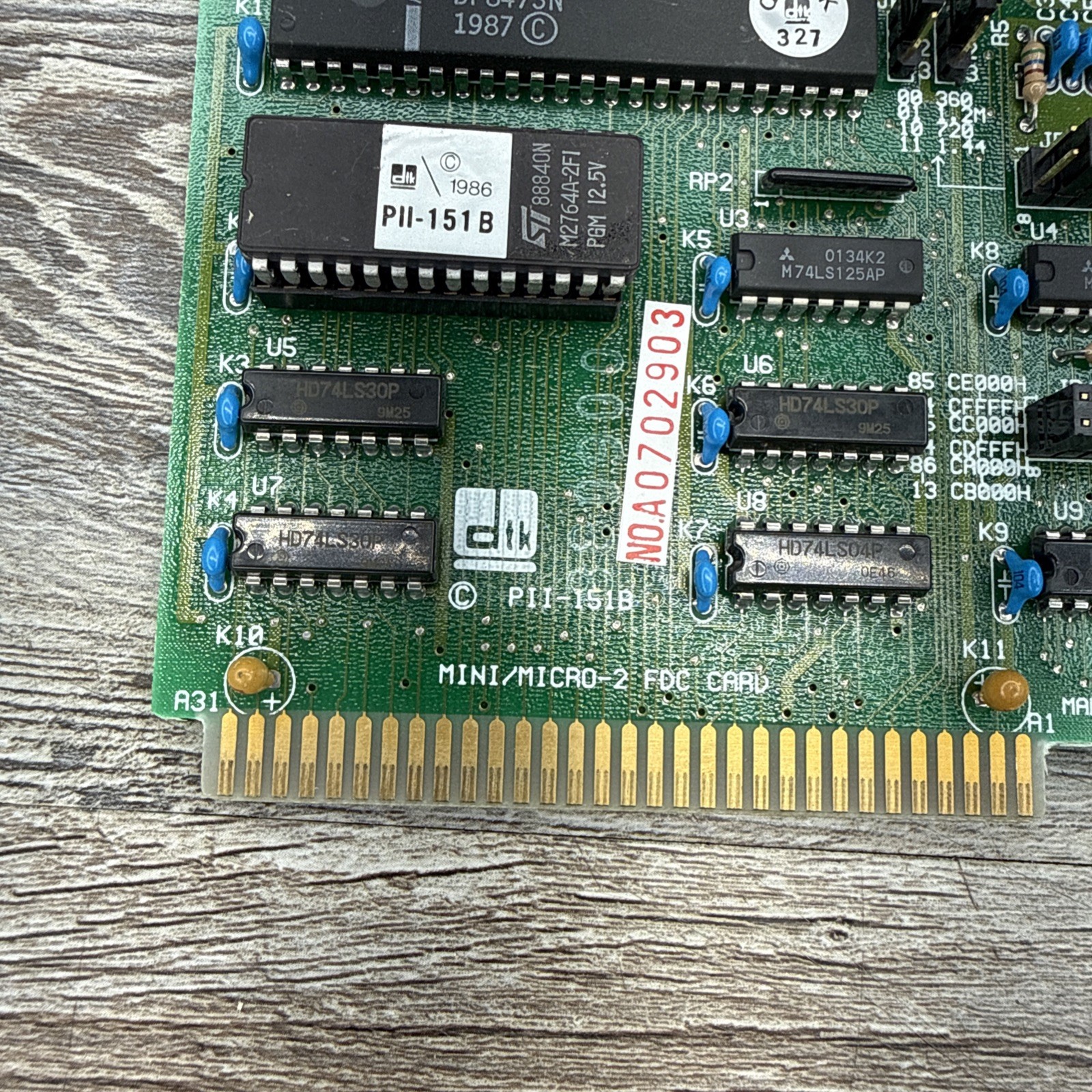 DTK PII-151B MINI-MICRO ADD ON CARD FOR 88 286 PERSONAL COMPUTER – Untested