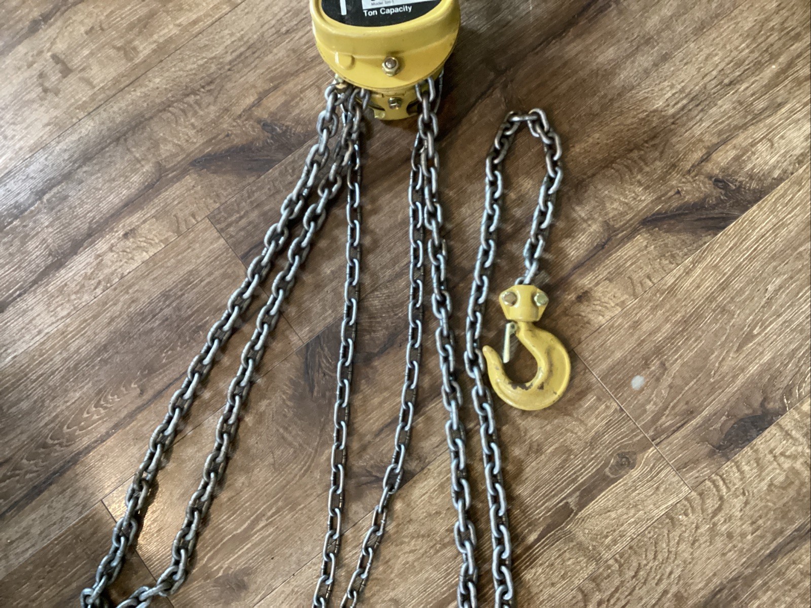 YALE SH-1 CHAIN HOIST 1 TON 10 Foot Drop Nice Shape Free Ship