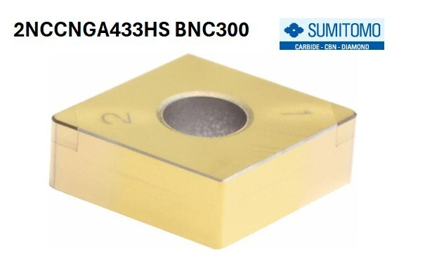 SUMITOMO 2NCCNGA433HS BN300 CBN TURNING INSERT 16GBW1G (ITEM 3000)